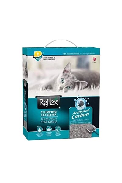Reflex Natural Clumping Cat Litter with Activated Carbon 10 Lt