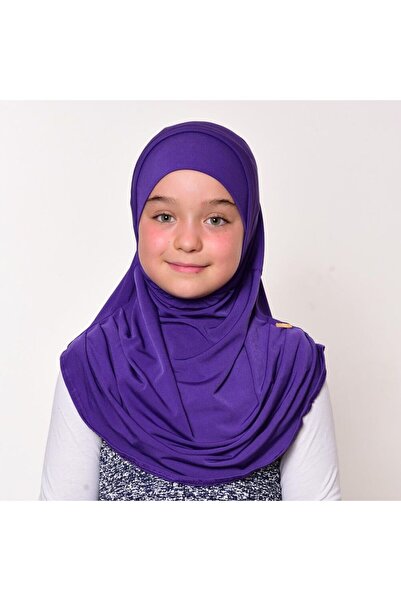 İkranur Κοριτσίστικο Φουλάρι Σκούρο Μωβ