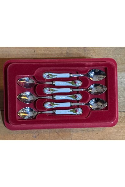 tayfuntufan antika koleksiyon polonya üretimi Porselen saplı çay kaşıkları