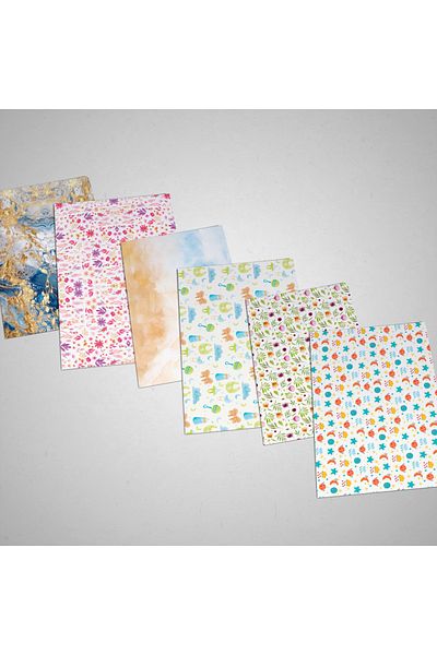 HOBYGAMES 6 Model Gift Paper 48X68Cm (17Gr. And 30Gr. 5 Pieces)