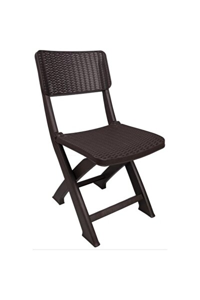 Mandella Sky Katlanır Rattan Sandalye (KAMP - PİKNİK SANDALYESİ) Kahverengi (...