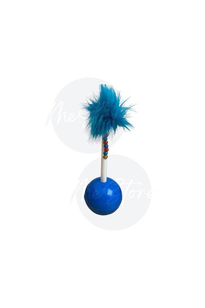 mes store Plush Pompom Pilgrim Non-Lying Cat Play Ball