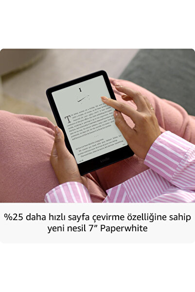 Amazon Kindle Paperwhite | 2024 | 12. Nesil | 16 Gb | 7" Parlamayan Ekran | Uzun Pil Ömrü | Reklamlı