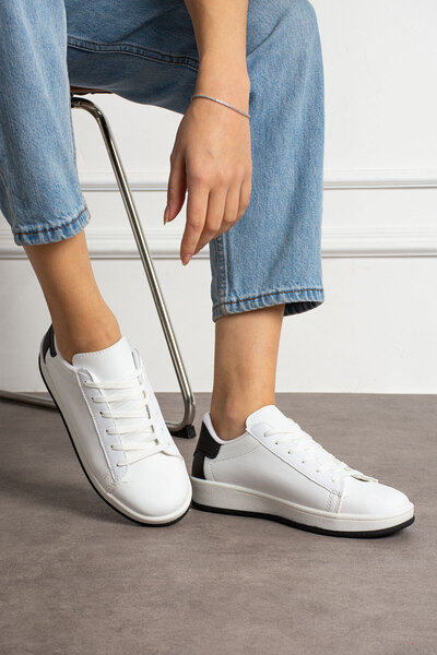 eformoda by emre yılmaz Air22 White Black Women's Sneakers