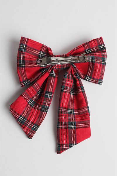 Neesa Plaid Bow Buckle
