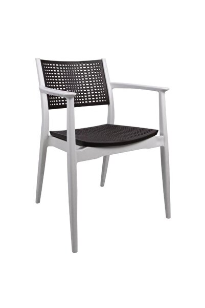 Mandella Irmak Çift Renk Koltuk (6 ADET) Gövde Çölbeji- Oturma/sırt Kahverengi