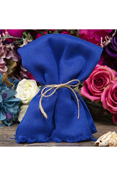 İkranur μπλε κοβαλτίου Μπλε Βαμβακερό Σάλι 180 Χ 72 Εκ. 120 γρ.