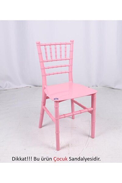 Mandella Sağlam Plastik Trend Çocuk Sandalyesi Pembe (1 ADET)