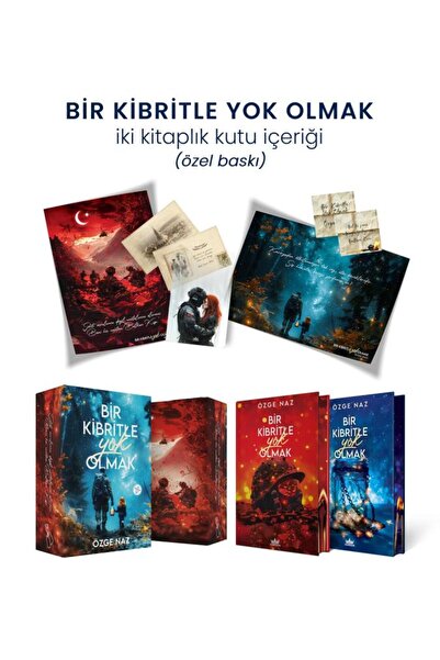 Guardian Kitap Bir Kibritle Yok Olmak İki Kitaplık Yan Boyamalı Hediyeli Özel...