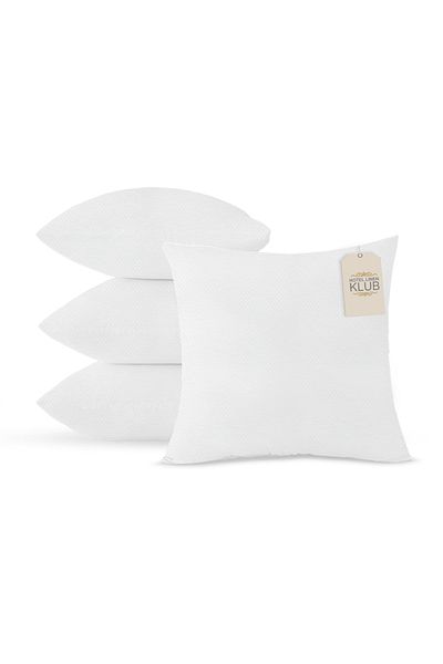 Hotel Linen Klub 4-Piece Non Woven Cushion Filler, 400 grams Hollowfiber Filling , 40 x 40cm