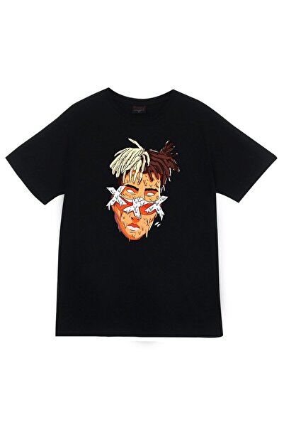 fame-stoned Xxxtentacion Printed Unisex 100% βαμβακερό μαύρο μπλουζάκι