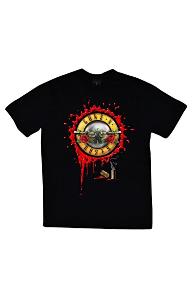 fame-stoned Guns N Roses Štampano Unisex 100% pamuk Crna T-shirt