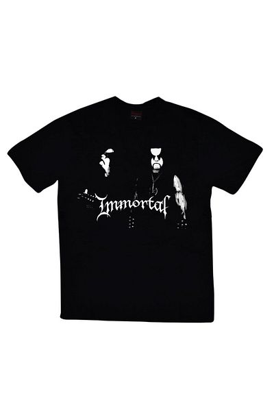 fame-stoned Tricou negru unisex 100% bumbac cu imprimeu Immortal
