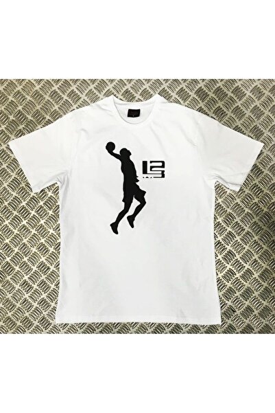 fame-stoned Lebron Džejms Štampano Unisex 100% pamuk Bela T-shirt