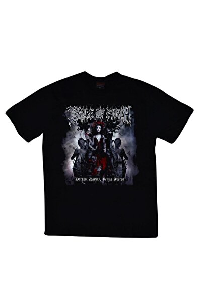 fame-stoned Unisex crna kolijevka Cradle Of Field Štampano T-shirt
