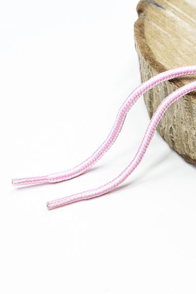 Dokubağ 120 cm White Line Pattern Round Outdoor & Boots & Sports Shoelaces - 1 Pair
