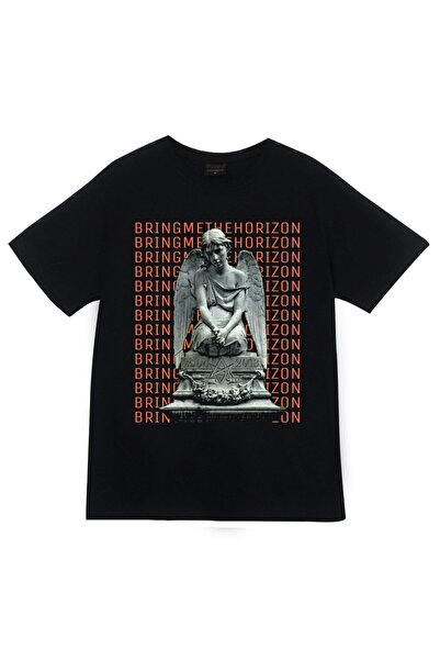fame-stoned Tricou negru unisex 100% bumbac cu imprimeu Bring Me The Horizon