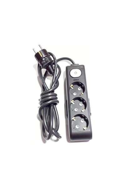 ÖZNUR Öznur 3'lü 10 Mt 3x1 %100 Bakır Kablo Siyah