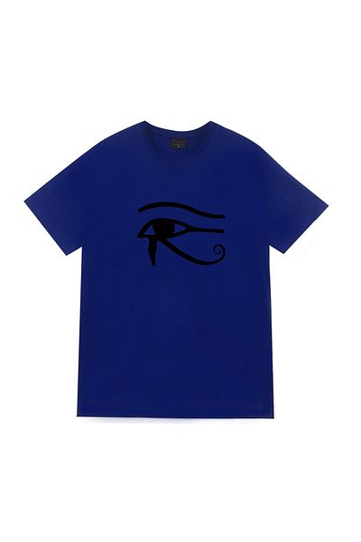 fame-stoned Μπλουζάκι Unisex με στάμπα Eye of Ra 100% Cotton Blue
