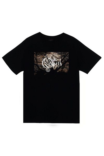 fame-stoned Opeth Music Band Printed Unisex 100% βαμβακερό μαύρο μπλουζάκι