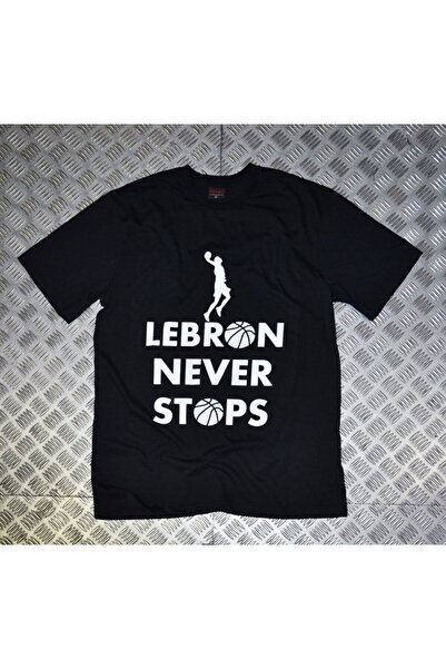 fame-stoned Lebron James Štampano Unisex 100% pamuk Crna T-shirt