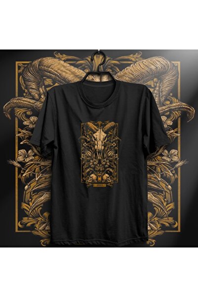 fame-stoned Μαύρο μπλουζάκι Unisex με στάμπα Aries