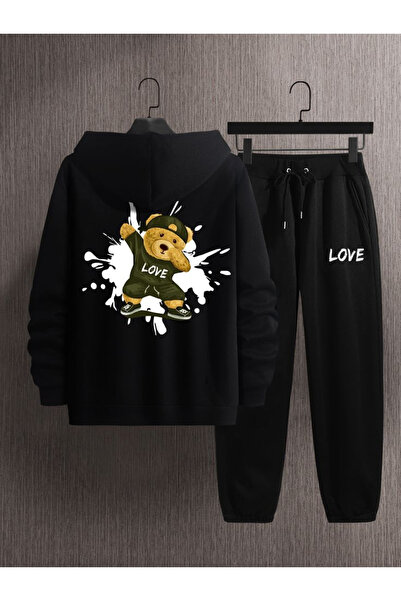 PROBADGER Love Printed Winter Tracksuit Set