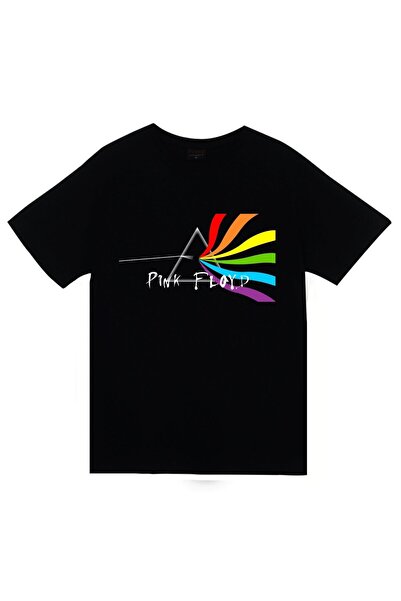 fame-stoned Pink Floyd Printed Unisex 100% Cotton Black T-Shirt