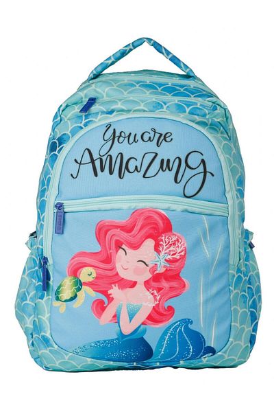 Pippa Amazing Mermaid Four Compartment Light Green Girls' School Bag