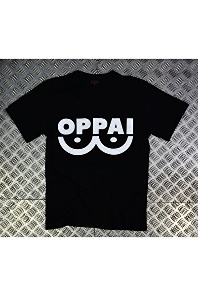 fame-stoned Unisex crni oppai Štampano T-shirt