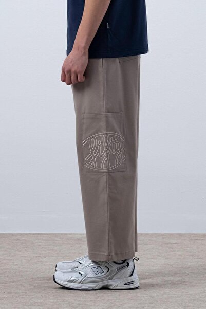 Fifty Pieces Erkek Bej Core Kargo Pantolon