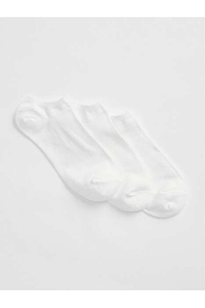 GAP Kadın Beyaz Basic Ankle 3'lü Çorap Seti