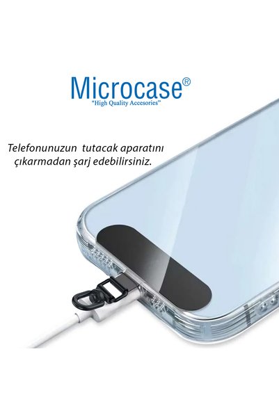 Microcase 360 Döner Başlıklı Telefon İp Askılıklar için Paslanmaz Çelik Tutacak Bağlantı Parçası-AL4926