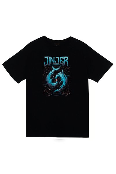 fame-stoned Jinjer Štampano Unisex 100% pamuk Crna T-shirt