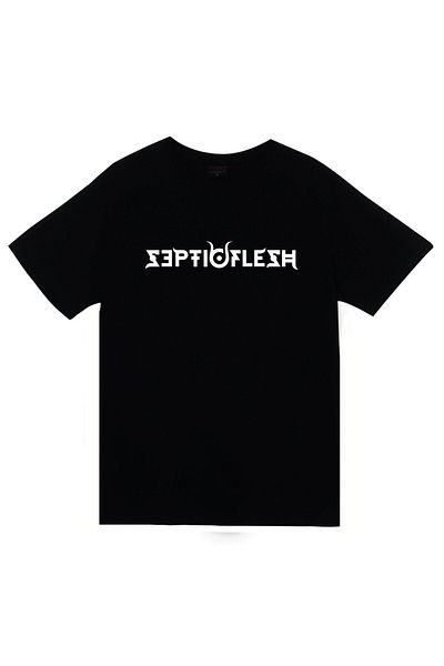 fame-stoned Tricou negru unisex 100% bumbac cu imprimeu Septicflesh