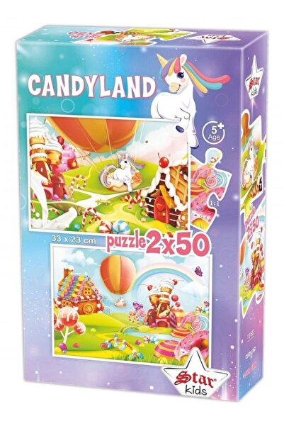 Star Puzzle بازل أطفال 2x50 قطعة - كاندي لاند