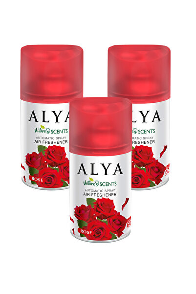 ALYA Nature's Scents Rose- Gül Oda Kokusu Yedek Makine Spreyi 250 ml x3 adet