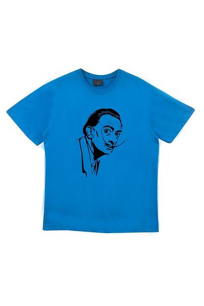 fame-stoned Μπλουζάκι Unisex Blue Salvador Dali με στάμπα