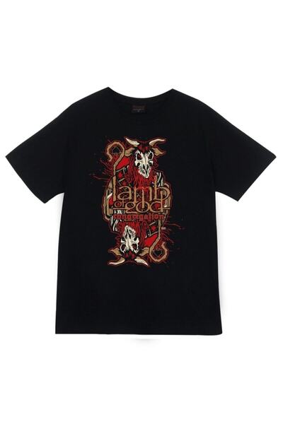 fame-stoned Lamb Of God majica sa printom, unisex, 100% pamuk, crna