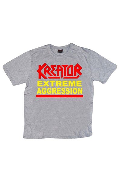 fame-stoned Μπλουζάκι Creator Printed Unisex 100% Cotton Grey
