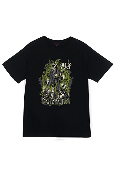 fame-stoned Lamb Of God majica sa printom, unisex, 100% pamuk, crna