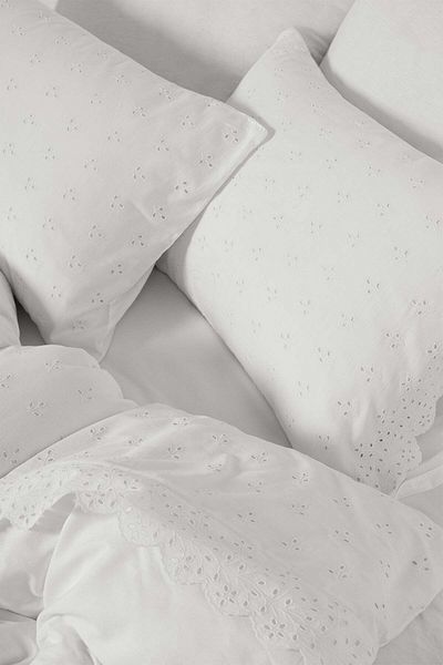 Barine Μαξιλαροθήκη White Eyelet - Σετ 2 50x70