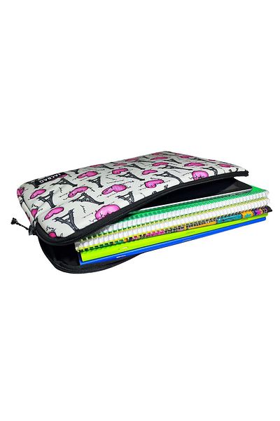 Jacbag Paris Grey/Pink A4 Χαρτοφύλακας και θήκη για φορητό υπολογιστή και tablet