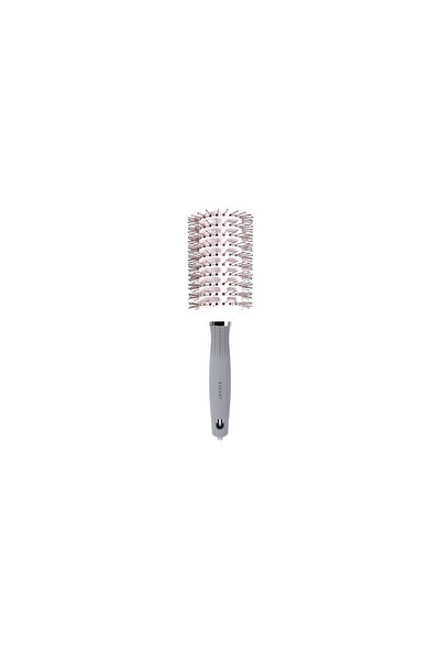 Olivia Garden Expert Blowout Vent Double Bristles White Grey Fön Fırçası 45mm