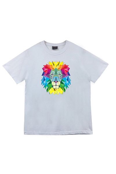 fame-stoned Μπλουζάκι Unisex με στάμπα White Lion