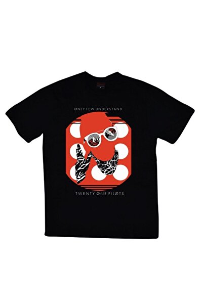fame-stoned Twenty One Pilots Štampano Unisex 100% pamuk Crna T-shirt