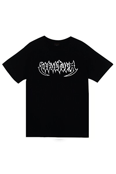fame-stoned Sepultura unisex majica sa printom, 100% pamuk, crna