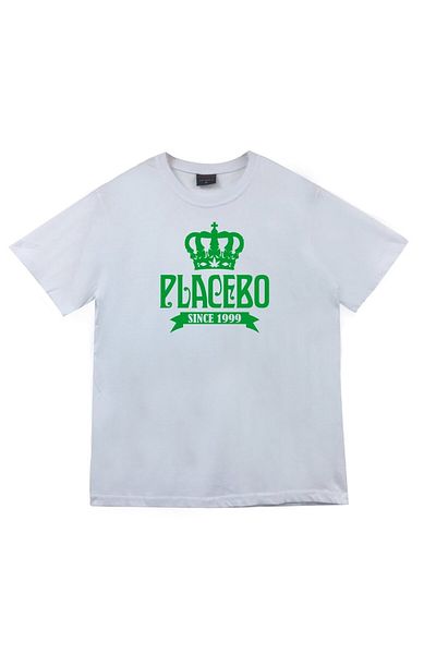 fame-stoned Μπλουζάκι Unisex με στάμπα Placebo 100% βαμβακερό λευκό
