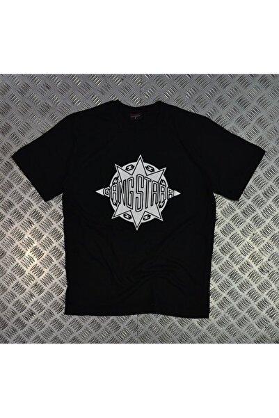 fame-stoned Tricou unisex negru cu imprimeu Gangsta