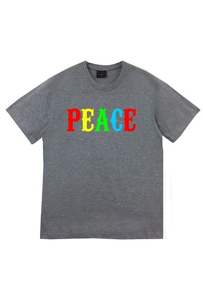 fame-stoned Μπλουζάκι Unisex Grey Peace Printed